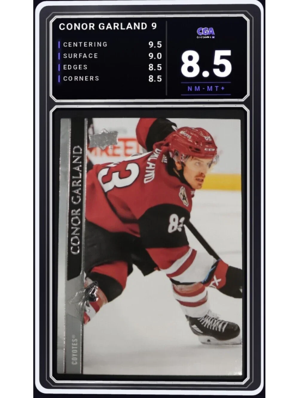2020-21 Upper Deck #9 Conor Garland Arizona Coyotes NHL - CGA 8.5 Digital Grade